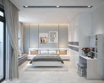 Triển khai thiết kế nội thất phòng ngủ diện tích nhỏ cho chị Nga ở Quảng Bình 